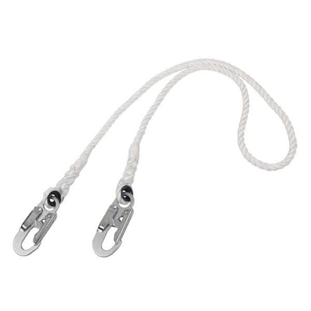 PRO™ Positioning Lanyard, 6 ft. Length, Snap Hook, Steel, 1 Leg(s), 310 lb. Weight Capacity MPN:1385501