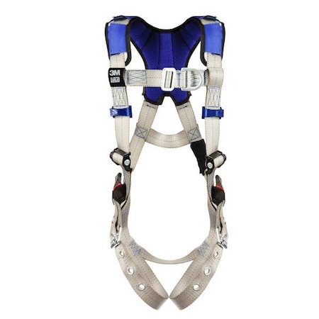 ExoFit™ X100 Fall Protection Harness, L, 420 lb, Mating Chest/ Tongue Leg Straps MPN:1401007