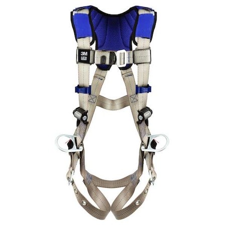 ExoFit™ X100 Fall Protection Harness, 2XL, 420 lb, Mating Chest/ Tongue Leg Straps MPN:1401014