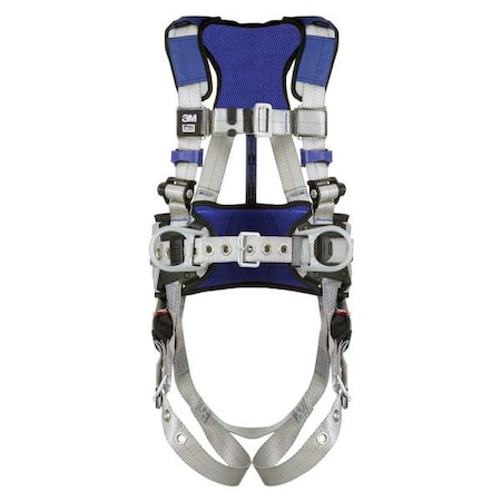 ExoFit™ X100 Fall Protection Harness, 2XL, 420 lb, Mating Chest/ Tongue Leg Straps MPN:1401044