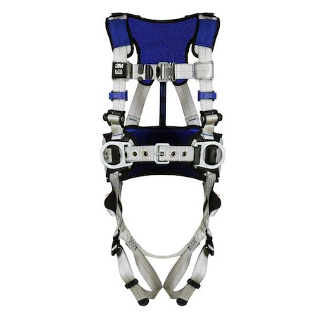 ExoFit™ X100 Fall Protection Harness, XL, 420 lb, Quick-Connect Chest/ Quick-Connect Leg Straps MPN:1401053