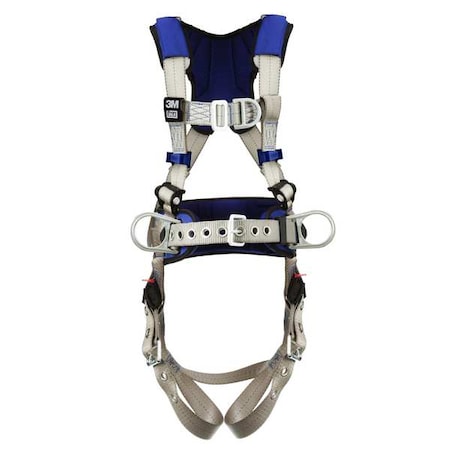ExoFit™ X100 Fall Protection Harness, 2XL, 420 lb, Mating Chest/ Tongue Leg Straps MPN:1401079