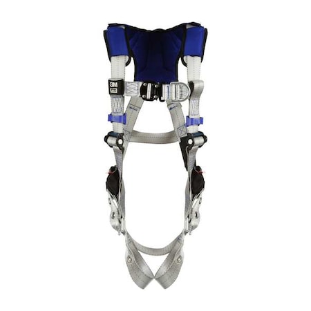 ExoFit™ X100 Fall Protection Harness, 2XL, 420 lb, Quick-Connect Chest/ Tongue Leg Straps MPN:1401119