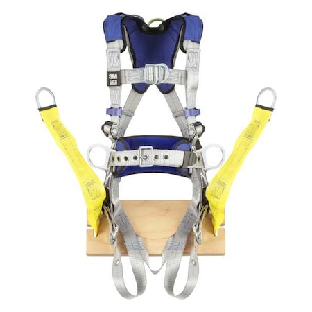 ExoFit™ X100 Fall Protection Harness, M, 420 lb, Mating Chest/ Tongue Leg Straps MPN:1401146