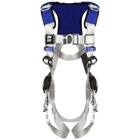 ExoFit™ X100 Fall Protection Harness, XS, 420 lb, Quick-Connect Chest/ Tongue Leg Straps MPN:1401155