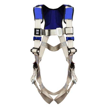 ExoFit™ X100 Fall Protection Harness, Universal (S/M/L/XL), 420 lb, Mating Chest/ Back D-Ring MPN:1401171
