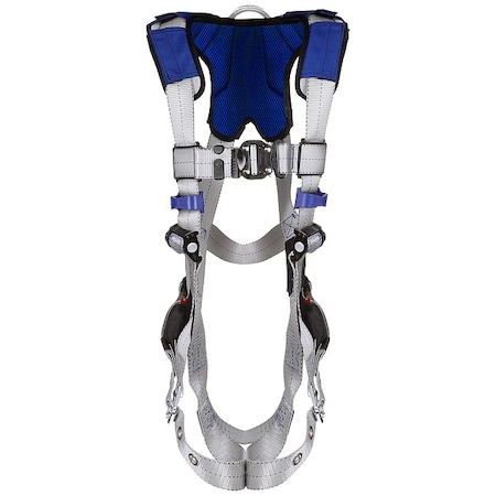 ExoFit™ X100 Fall Protection Harness, XL, 420 lb, Quick-Connect Chest/ Tongue Leg Straps MPN:1401203