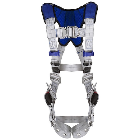 ExoFit™ X100 Fall Protection Harness, M, 420 lb, Quick-Connect Chest/ Tongue Leg Straps MPN:1401216