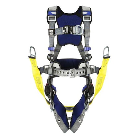 ExoFit™ X200 Fall Protection Harness, XL, 420 lb, Quick-Connect Chest/ Tongue Leg Straps MPN:1402118