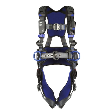 ExoFit™ X300 Fall Protection Harness, L, 420 lb, Quick-Connect Chest/ Tongue Leg Straps MPN:1403061