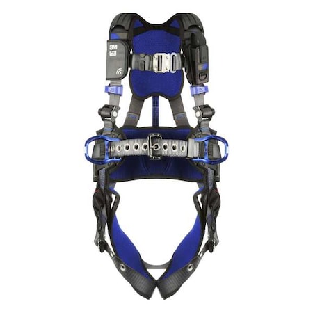 ExoFit™ X300 Fall Protection Harness, M, 420 lb, Quick-Connect Chest/ Tongue Leg Straps MPN:1403089