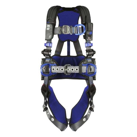 ExoFit™ X300 Fall Protection Harness, S, 420 lb, Quick-Connect Chest/ Tongue Leg Straps MPN:1403093