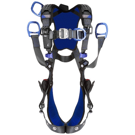 ExoFit™ X300 Fall Protection Harness, M, 420 lb, Quick-Connect Chest/ Tongue Leg Straps MPN:1403224
