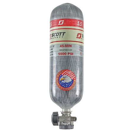 SCBA Cylinder, 5500 psi, 45 min., Filled MPN:200969-01