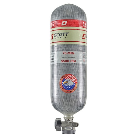 SCBA Cylinder, 5500 psi, 75 min., Filled MPN:200975-01