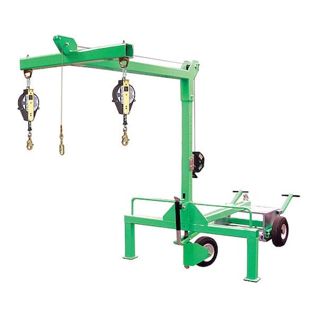 Freestanding Anchor, 310 lb Weigth Capacity, Steel Anchor, Fixed D-Ring, 2 Workers per System MPN:2100090