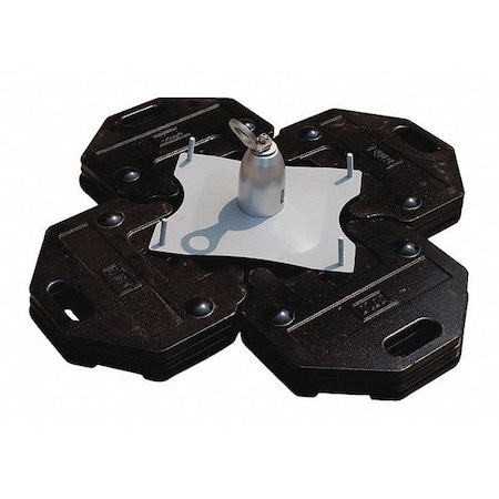 Roof Anchor, Not Applicable Length, 310 lb Weigth Capacity, Cast Iron, Steel Anchor MPN:2100185
