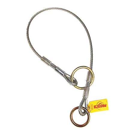 Cable Tie-Off Adapter, 6 ft Length, 310 lb Weigth Capacity, Steel Anchor, Dual O-Ring MPN:2100193