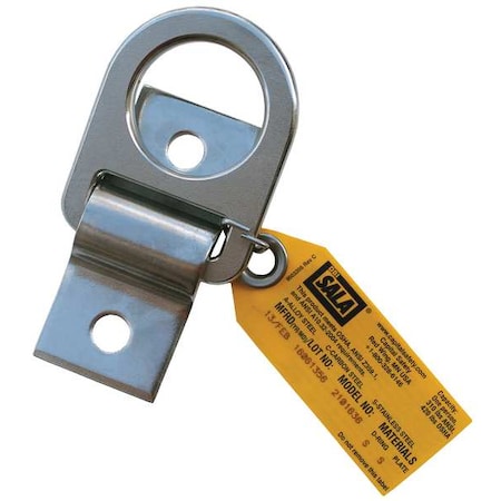 D-Ring Anchor Plate, 4 1/2 in Length, 310 lb Weigth Capacity, Steel Anchor MPN:2101638