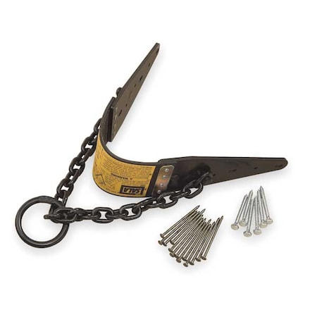 Roof Anchor, 25 in Length, 310 lb Weigth Capacity, Steel Anchor, Pivot D-Ring MPN:2103673