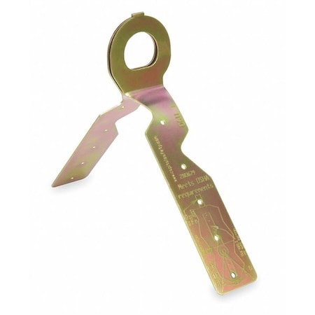 Roof Anchor, 23 1/4 in Length, 310 lb Weigth Capacity, Steel Anchor, Fixed D-Ring MPN:2103680