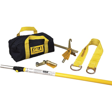 Remote Anchor System, 3 ft Length, 310 lb Weigth Capacity, Steel Anchor, Dual D-Ring MPN:2104531