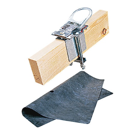 Roof Anchor, 3 1/2 in Length, 310 lb Weigth Capacity, Steel Anchor, Pivot D-Ring MPN:2104541