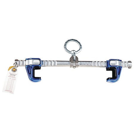 Sliding Beam Anchor, 14 in Length, 420 lb Weigth Capacity, Aluminum, Stainless Steel Anchor MPN:2104710