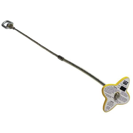 Roof Anchor, 10 ft Length, 310 lb Weigth Capacity, Steel Anchor, Swivel D-Ring MPN:2104816