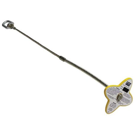 Drop-Thru Anchor, 102 in Length, 420 lb Weigth Capacity, Steel Anchor, Swivel D-Ring MPN:2104817