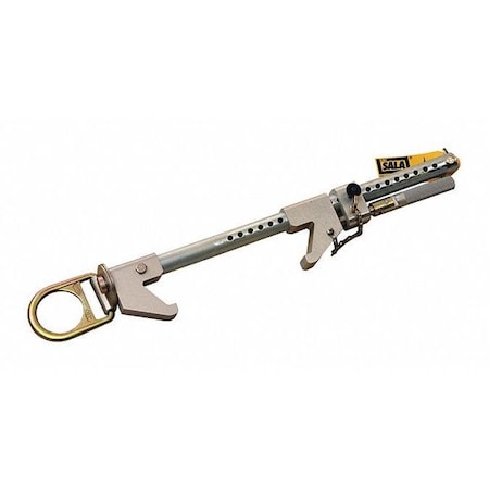 Fixed Beam Anchor, 3 3/4 ft Length, 310 lb Weigth Capacity, Aluminum, Steel Anchor MPN:2108410