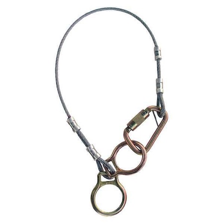 Tie-Off Adapter, 4 ft Length, 310 lb Weigth Capacity, Steel Anchor, 5, 000 lb Tensile Strength MPN:2190101