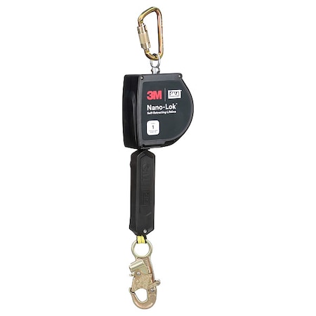 NANO-LOK® Self Retracting Lifeline, 20 ft. Length, Swivel Snap Hook, Steel, 1 Leg(s) MPN:3100260