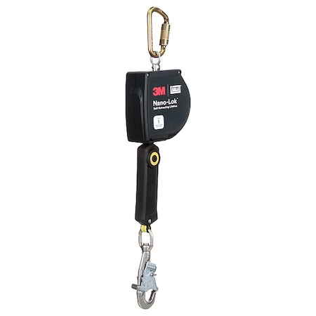 NANO-LOK® Self Retracting Lifeline, 20 ft. Length, Swivel Snap Hook, Stainless Steel, 1 Leg(s) MPN:3100263