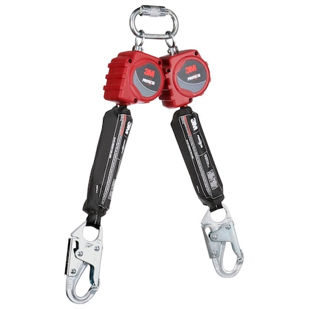 Protecta Self-Retracting Lifeline, 6 ft. Length, Snap Hook, Steel, 2 Leg(s), 310 lb Weight Capacity MPN:3100510