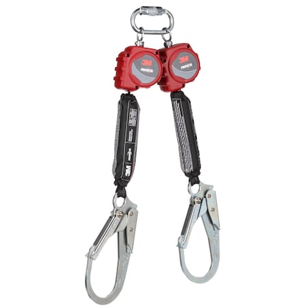 Protecta Self-Retracting Lifeline, 6 ft. Length, Rebar Hook, Steel, 2 Leg(s), 310 lb Weight Capacity MPN:3100512