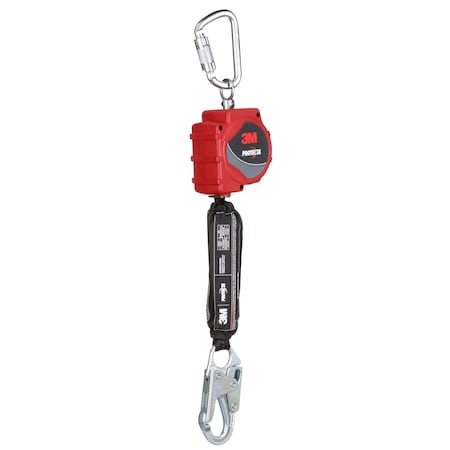 Protecta Self-Retracting Lifeline, 11 ft Length, Snap Hook, Steel, 1 Leg(s), 310 lb Weight Capacity MPN:3100513