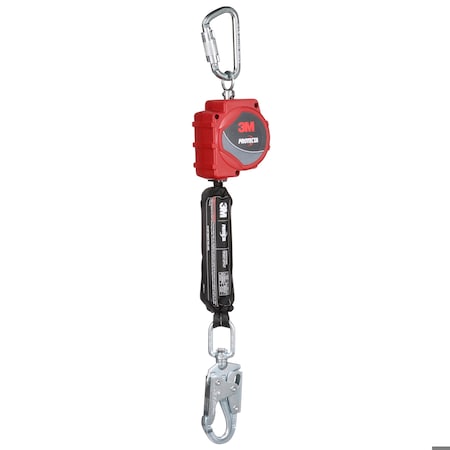 Protecta Self-Retracting Lifeline, 11 ft Length, Snap Hook, Steel, 1 Leg(s), 310 lb Weight Capacity MPN:3100514