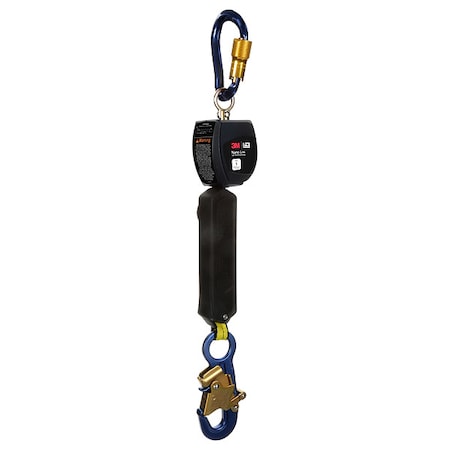 Nano-Lok Personal Self Retracting Lifeline, Carabiner, Aluminum, 1 Leg(s), 420 lb Weight Capacity MPN:3100519