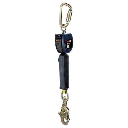 Nano-Lok Personal Self Retracting Lifeline, Carabiner, Steel, 1 Leg(s), 420 lb Weight Capacity MPN:3100521