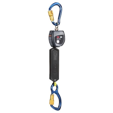 Nano-Lok Personal Self Retracting Lifeline, Carabiner, Aluminum, 1 Leg(s), 420 lb Weight Capacity MPN:3100528