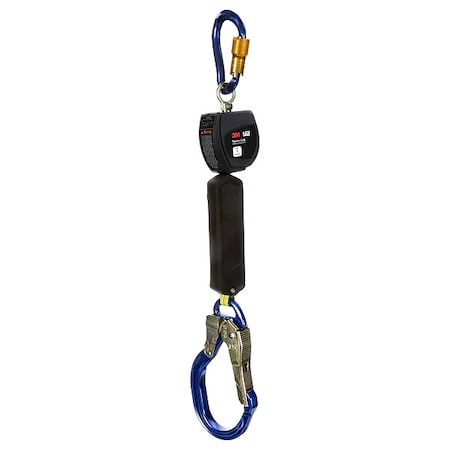 Nano-Lok Personal Self Retracting Lifeline, Carabiner, Aluminum, 1 Leg(s), 420 lb Weight Capacity MPN:3100539