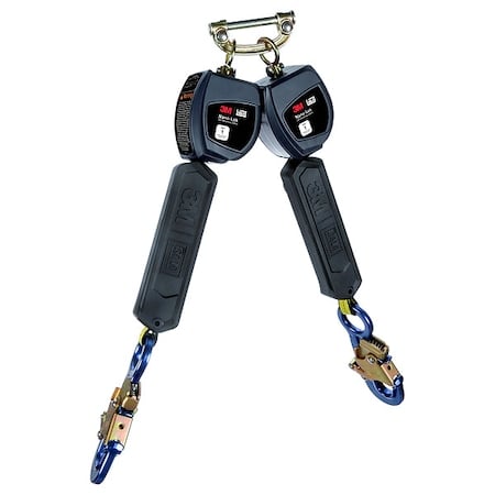 Nano-Lok Personal Twin-Leg Self Retracting Lifeline, Quick-Connect, Steel, 2 Leg(s) MPN:3100547