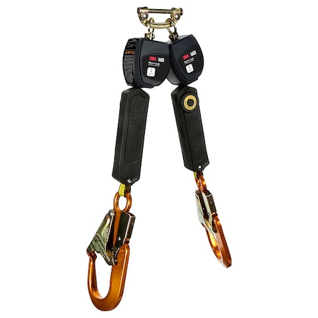Nano-Lok Personal Twin-Leg Self Retracting Lifeline, Quick-Connect, Steel, 2 Leg(s) MPN:3100548