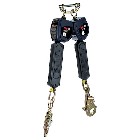 Nano-Lok Personal Self Retracting Lifeline, Quick-Connect, Steel, 2 Leg(s), 420 lb Weight Capacity MPN:3100549