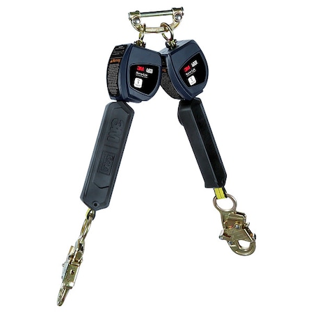 Nano-Lok Personal Self Retracting Lifeline, Quick-Connect, Steel, 2 Leg(s), 420 lb Weight Capacity MPN:3100550