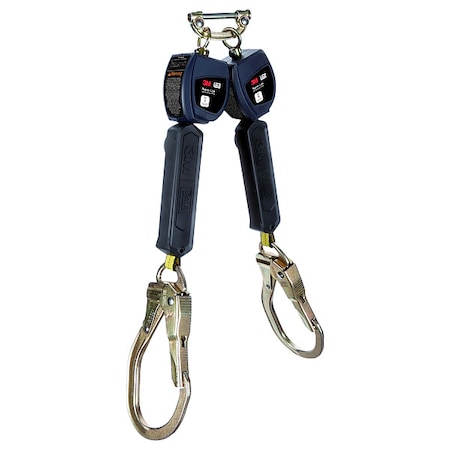 Nano-Lok Personal Twin-Leg Self Retracting Lifeline, Quick-Connect, Steel, 2 Leg(s) MPN:3100552