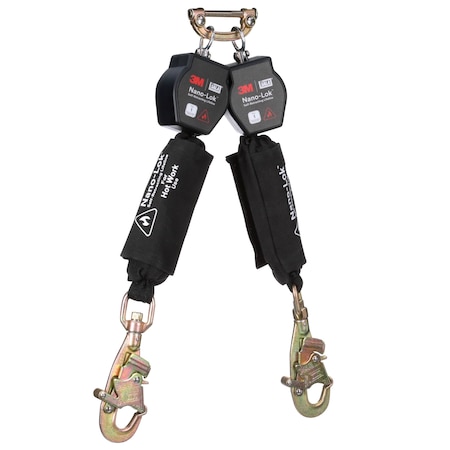 DBI-SALA Self-Retracting Lifeline, 6 ft. Length, Snap Hook, Steel, 2 Leg(s), 420 lb Weight Capacity MPN:3100566