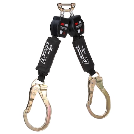 DBI-SALA Self-Retracting Lifeline, 6 ft. Length, Rebar Hook, Aluminum, 2 Leg(s) MPN:3100568