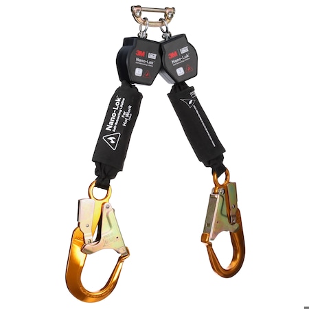 DBI-SALA Self-Retracting Lifeline, 6 ft. Length, Snap Hook, Aluminum, 2 Leg(s) MPN:3100570